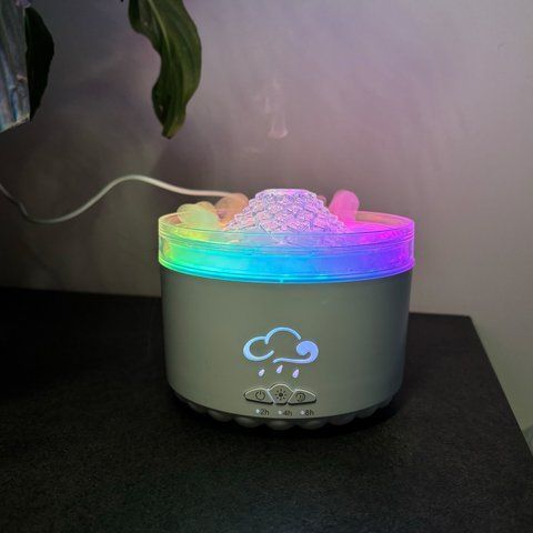 Безшумний ультразвуковий зволожувач повітря та аромадифузор з RGB-підсвіткою B-02-03 фото